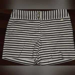 Size 10 Anne Klein Striped Navy and White Women Shorts